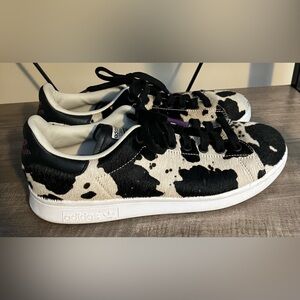 Adidas Stan Smith Cow Print Pony Hair Sneakers Size 40 Women’s 9